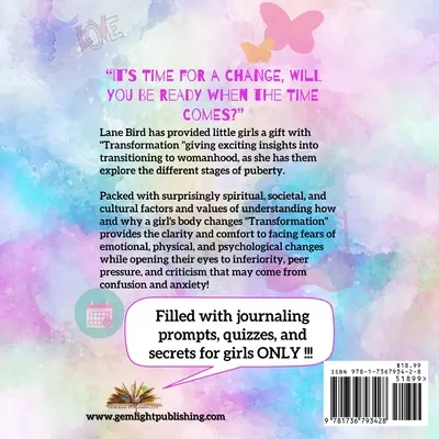 Transformation; Der Leitfaden für junge Mädchen zum Frausein - Transformation; The Young Girl Guide To Womanhood