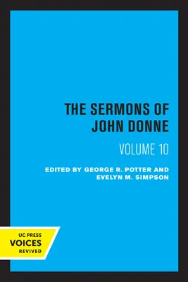 Die Predigten von John Donne, Band X - The Sermons of John Donne, Volume X