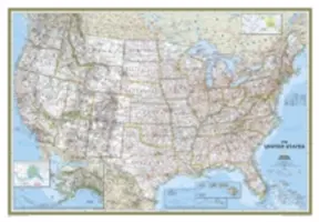 National Geographic: Vereinigte Staaten Klassische Wandkarte - Laminiert (43,5 X 30,5 Zoll) - National Geographic: United States Classic Wall Map - Laminated (43.5 X 30.5 Inches)