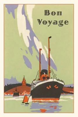 Jahrgangsjournal Art Deco Ocean Liner Reiseposter - Vintage Journal Art Deco Ocean Liner Travel Poster