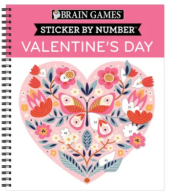 Denkspiele - Sticker nach Zahlen: Valentinstag - Brain Games - Sticker by Number: Valentine's Day