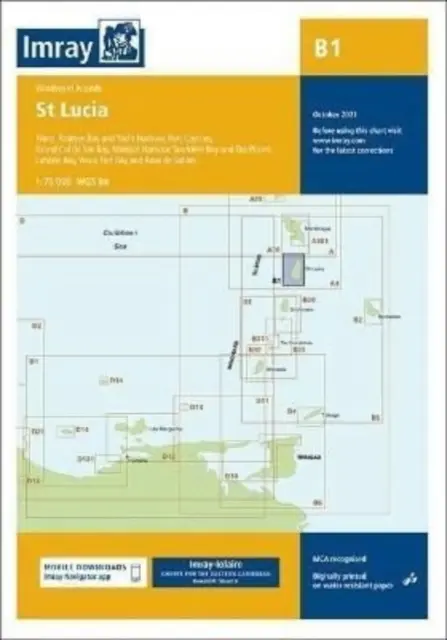 Imray Karte B1 - St. Lucia - Imray Chart B1 - St Lucia