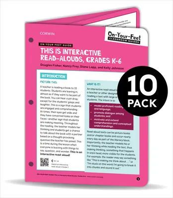 BUNDLE: Fisher: On-Your-Feet Guide: Interaktives Vorlesen: 10er-Pack - BUNDLE: Fisher: On-Your-Feet Guide: This is Interactive Read Alouds: 10 Pack