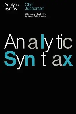 Analytische Syntax - Analytic Syntax