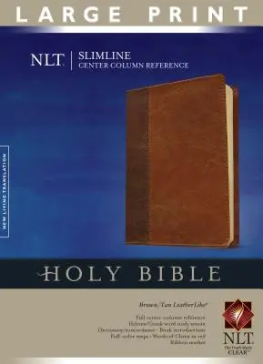 Slimline Center Column Reference Bible-NLT-Großdruck - Slimline Center Column Reference Bible-NLT-Large Print