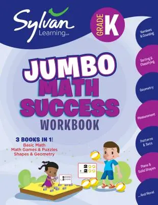 Kindergarten Jumbo Math Success Workbook: 3 Bücher in 1 - Mathe-Grundlagen, Mathe-Spiele und -Rätsel, Formen und Geometrie; Aktivitäten, Übungen und Tipps zum H - Kindergarten Jumbo Math Success Workbook: 3 Books in 1 --Basic Math, Math Games and Puzzles, Shapes and Geometry; Activities, Exercises, and Tips to H