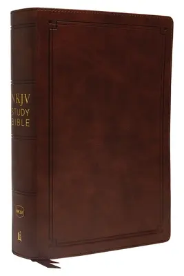 NKJV Studienbibel, Kunstleder, Braun, Red Letter Edition, Comfort Print: Die vollständige Ressource für das Studium von Gottes Wort - NKJV Study Bible, Imitation Leather, Brown, Red Letter Edition, Comfort Print: The Complete Resource for Studying God's Word