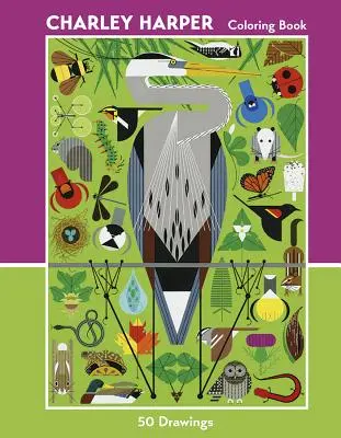 Charley Harper: 50 Zeichnungen als Malbuch - Charley Harper: 50 Drawings Coloring Book