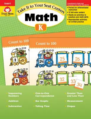 Mathe-Zentren: Klasse K - Take It to Your Seat Math Centers Grade K