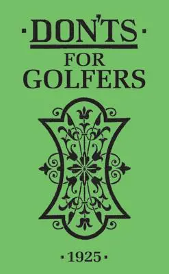 Don'ts für Golfer - Don'ts for Golfers