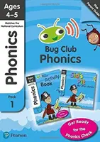 Phonics - Learn at Home Pack 1 (Bug Club), Phonics Sets 1-3 für 4-5 Jahre (Sechs Geschichten + Elternratgeber + Activity Book) - Phonics - Learn at Home Pack 1 (Bug Club), Phonics Sets 1-3 for ages 4-5 (Six stories + Parent Guide + Activity Book)