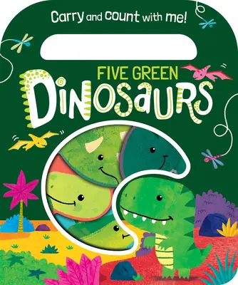 Fünf grüne Dinosaurier - Five Green Dinosaurs