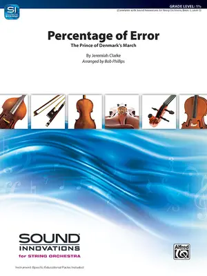 Prozentsatz des Fehlers: The Prince of Denmark March, Dirigentenpartitur und Stimmen - Percentage of Error: The Prince of Denmark March, Conductor Score & Parts