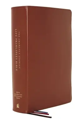 Nasb, Charles F. Stanley Life Principles Bible, 2. Auflage, Echtes Leder, Braun, Daumenregister, Komfortdruck: Heilige Bibel, New American Standard B - Nasb, Charles F. Stanley Life Principles Bible, 2nd Edition, Genuine Leather, Brown, Thumb Indexed, Comfort Print: Holy Bible, New American Standard B