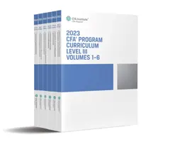 2023 Cfa-Programm-Lehrplan Stufe III Box-Set - 2023 Cfa Program Curriculum Level III Box Set