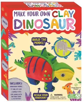 Mach deinen eigenen Dinosaurier aus Ton: Bastelbox-Set für Kinder - Make Your Own Clay Dinosaur: Craft Box Set for Kids