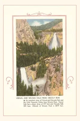Das Jahrgangsjournal Vernal und Nevada Falls, Yosemite - The Vintage Journal Vernal and Nevada Falls, Yosemite