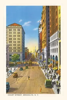 Weinleseblatt Court Street, Brooklyn, New York City - Vintage Journal Court Street, Brooklyn, New York City