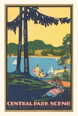Jahrgangsjournal Art-Déco-Poster, Central-Park-Szene, New York City - Vintage Journal Art Deco Poster, Central Park Scene, New York City