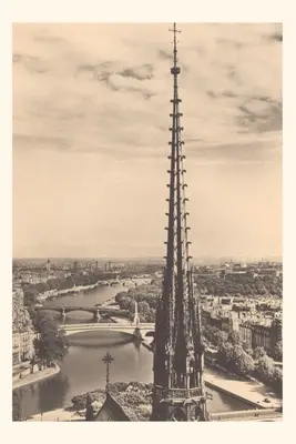 Jahrgangsjournal Turm der Kathedrale Notre Dame - Vintage Journal Notre Dame Cathedral Tower