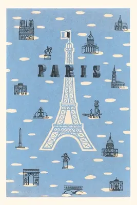 Jahrgangsjournal Eiffelturm und verschiedene Paris-Motive - Vintage Journal Eiffel Tower and Various Paris Motifs