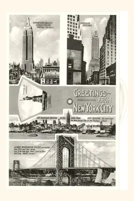 Jahrgangsjournal Grüße aus New York City, Szenen - Vintage Journal Greetings from New York City, Scenes