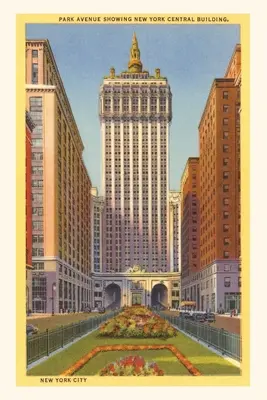 Oldtimer-Journal Park Avenue, New York Central Gebäude, New York City - Vintage Journal Park Avenue, New York Central Building, New York City