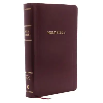 KJV, Referenzbibel, persönliches Format, Leder-Look, Burgund, Red Letter Edition - KJV, Reference Bible, Personal Size Giant Print, Leather-Look, Burgundy, Red Letter Edition