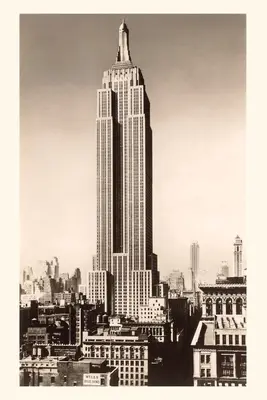 Jahrgangsjournal Fotografie des Empire State Building, New York City - Vintage Journal Photograph of Empire State Building, New York City