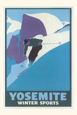 Jahrgangsjournal Reiseplakat für Wintersport in Yosemite - Vintage Journal Travel Poster for Yosemite Winter Sports