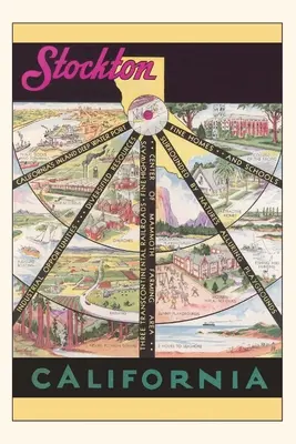 Jahrgangsjournal Stockton Reiseplakat - Vintage Journal Stockton Travel Poster
