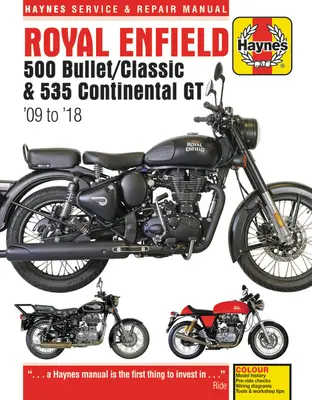 Royal Enfield 500 Bullet / Classic & 535 Continental GT Haynes Service & Reparatur Handbuch: '09 bis '18 - Royal Enfield 500 Bullet / Classic & 535 Continental GT Haynes Service & Repair Manual: '09 to '18