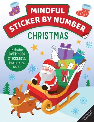 Achtsame Aufkleber nach Zahlen: Weihnachten: - Mindful Sticker by Number: Christmas: