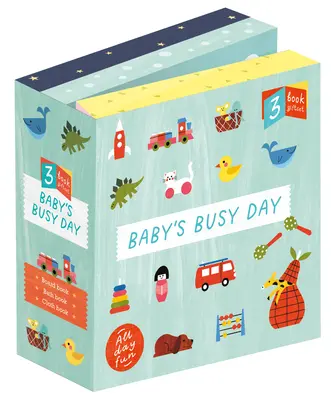 Baby's Busy Day: Geschenkset mit 3 Büchern - Spaß für den ganzen Tag - Pappbuch, Badebuch, Stoffbuch - Baby's Busy Day: 3 Book Gift Set - All Day Fun - Board Book, Bath Book, Cloth Book