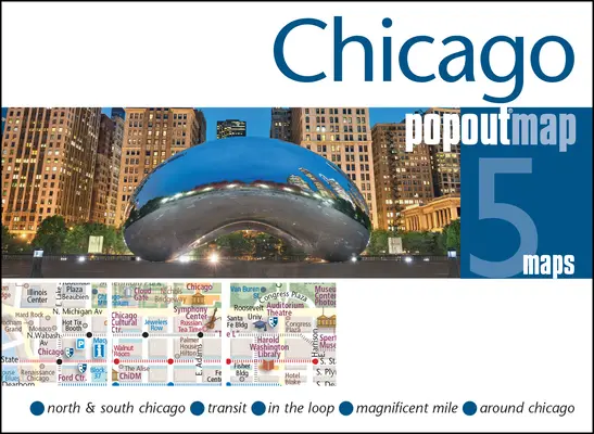 Chicago Popout-Karte - Chicago Popout Map