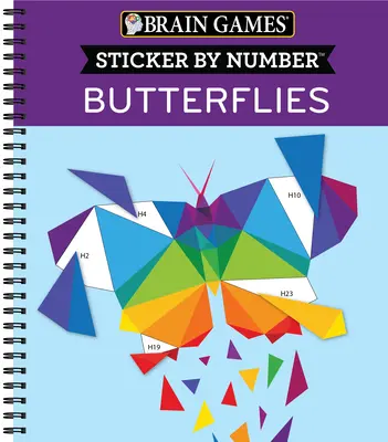 Denkspiele - Sticker nach Zahlen: Schmetterlinge - Brain Games - Sticker by Number: Butterflies