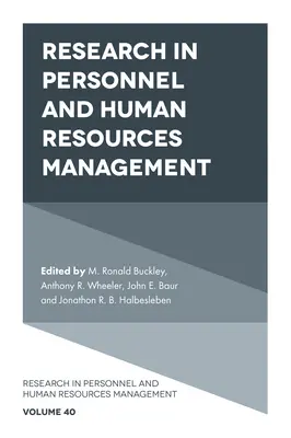 Forschung im Bereich Personal und Personalmanagement - Research in Personnel and Human Resources Management