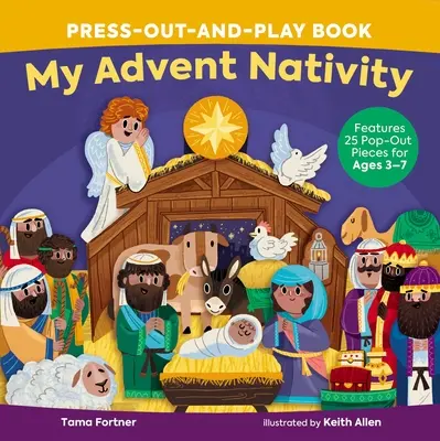 Mein Adventskrippenbuch zum Herausdrücken und Spielen: Mit 25 ausklappbaren Figuren für 3-7-Jährige - My Advent Nativity Press-Out-And-Play Book: Features 25 Pop-Out Pieces for Ages 3-7