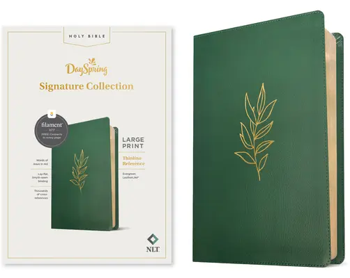 NLT Large Print Thinline Reference Bible, Filament Enabled Edition (Rote Schrift, lederähnlich, Evergreen): Dayspring Signature Kollektion - NLT Large Print Thinline Reference Bible, Filament Enabled Edition (Red Letter, Leatherlike, Evergreen): Dayspring Signature Collection