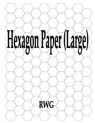 Sechseckpapier (groß): 100 Seiten 8,5 X 11 - Hexagon Paper (Large): 100 Pages 8.5 X 11