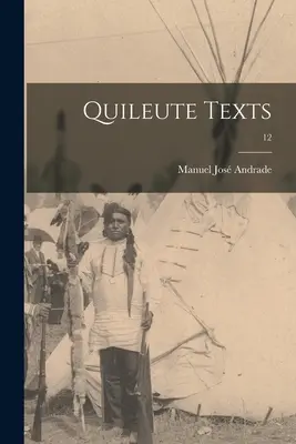 Quileute-Texte; 12 - Quileute Texts; 12