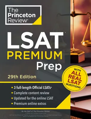 Princeton Review LSAT Premium Prep, 29. Ausgabe: 3 echte LSAT-Preptests + Strategien & Wiederholung - Princeton Review LSAT Premium Prep, 29th Edition: 3 Real LSAT Preptests + Strategies & Review