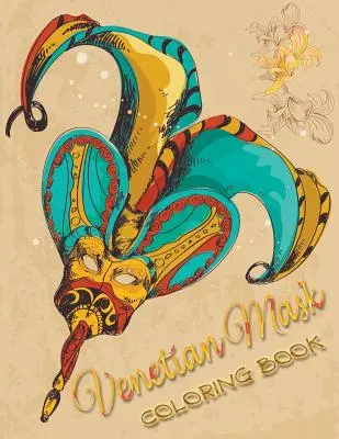 Malbuch Venezianische Maske - Venetian Mask Coloring Book