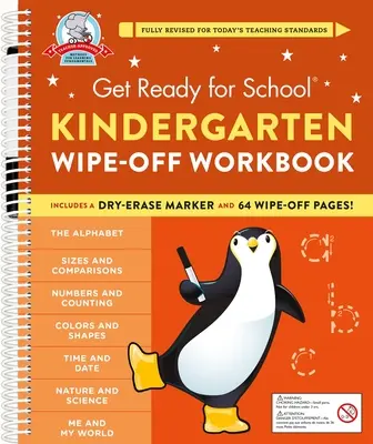 Bereit für die Schule: Kindergarten Abwischbares Arbeitsbuch - Get Ready for School: Kindergarten Wipe-Off Workbook