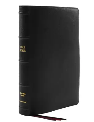 Kjv, Thinline Bibel, Großdruck, Premium Ziegenleder, Schwarz, Premier Collection, Rote Schrift, Daumenregister, Komfortdruck: Heilige Bibel, King Jame - Kjv, Thinline Bible, Large Print, Premium Goatskin Leather, Black, Premier Collection, Red Letter, Thumb Indexed, Comfort Print: Holy Bible, King Jame