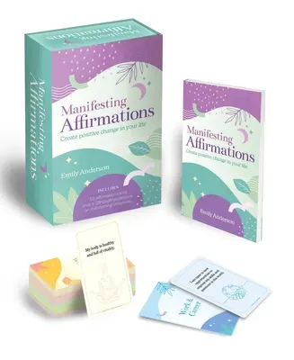 Manifestations-Affirmationen Buch & Kartendeck: Schaffen Sie positive Veränderungen in Ihrem Leben. Enthält 50 Affirmationskarten und ein 128-seitiges Handbuch zum Manifestieren von Effe - Manifesting Affirmations Book & Card Deck: Create Positive Change in Your Life. Includes 50 Affirmation Cards Plus a 128-Guidebook on Manifesting Effe