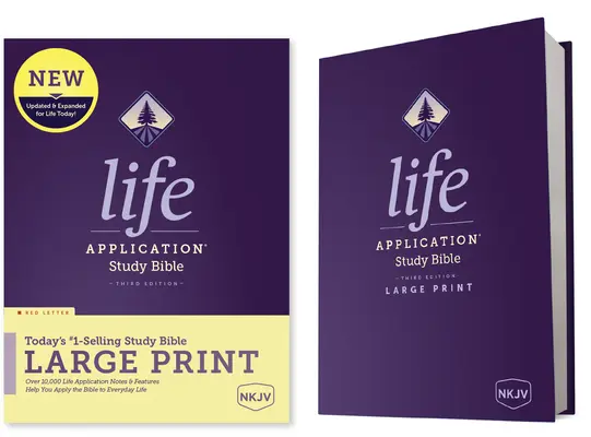 NKJV Life Application Study Bible, dritte Auflage, Großdruck (rote Schrift, Hardcover) - NKJV Life Application Study Bible, Third Edition, Large Print (Red Letter, Hardcover)