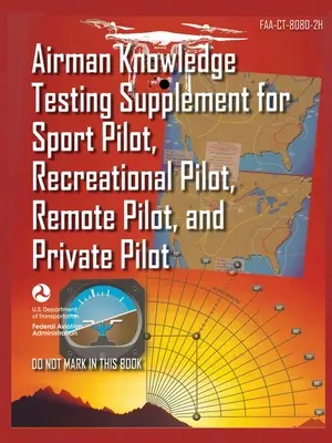 Airman Knowledge Testing Supplement for Sport Pilot, Recreational Pilot, Remote (Drone) Pilot, and Private Pilot FAA-CT-8080-2H: Flight Training Study