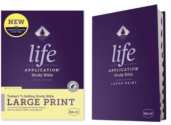 NKJV Life Application Study Bible, dritte Auflage, Großdruck (rote Schrift, Hardcover, Index) - NKJV Life Application Study Bible, Third Edition, Large Print (Red Letter, Hardcover, Indexed)