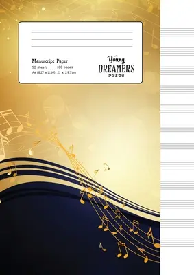 Manuskript Papier: Gelbe Noten A4 Blanko-Notenbuch - Manuscript Paper: Yellow Notes A4 Blank Sheet Music Notebook